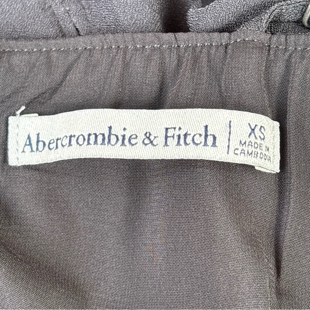 Abercrombie & Fitch Black Midi Dress Cut Out XS Slip Dress LBD - Picture 5 of 7